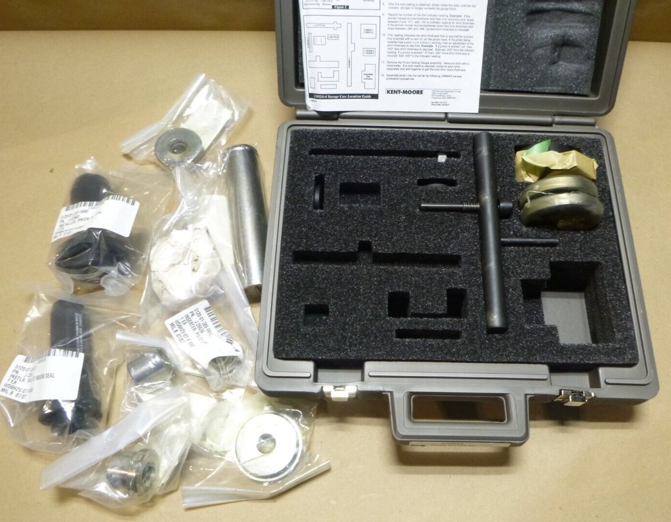 Humvee M998 M1097 Transfer Case Repair 17 Pc. Tool Kit 57K0236 Kent Moore J43699 | Industrial MRO Tools and Replacement Industrial Equipment Components