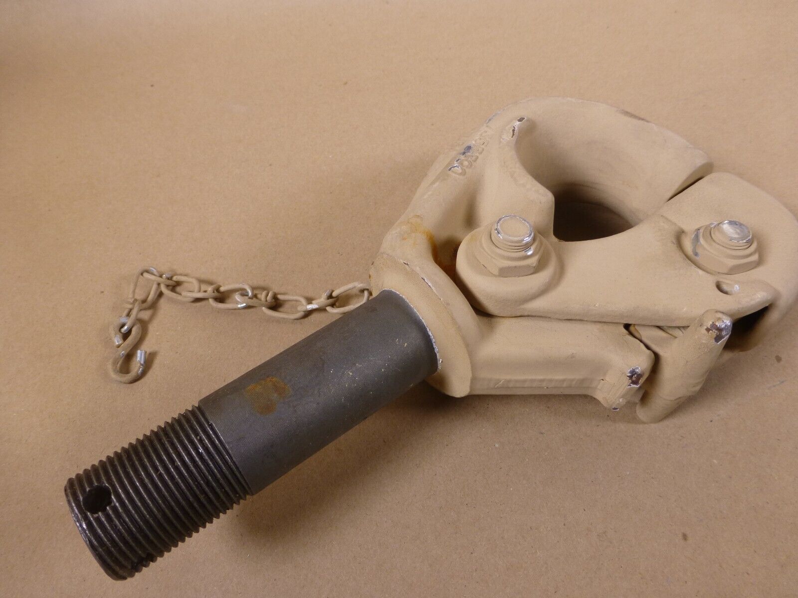 Humvee M998 Pintle Towing Tow Hook AA52550-1 Tan 5568593 , 2540-01-189-2193 | Genuine HMMWV Replacement Parts and Military Surplus Humvee Parts & Accessories