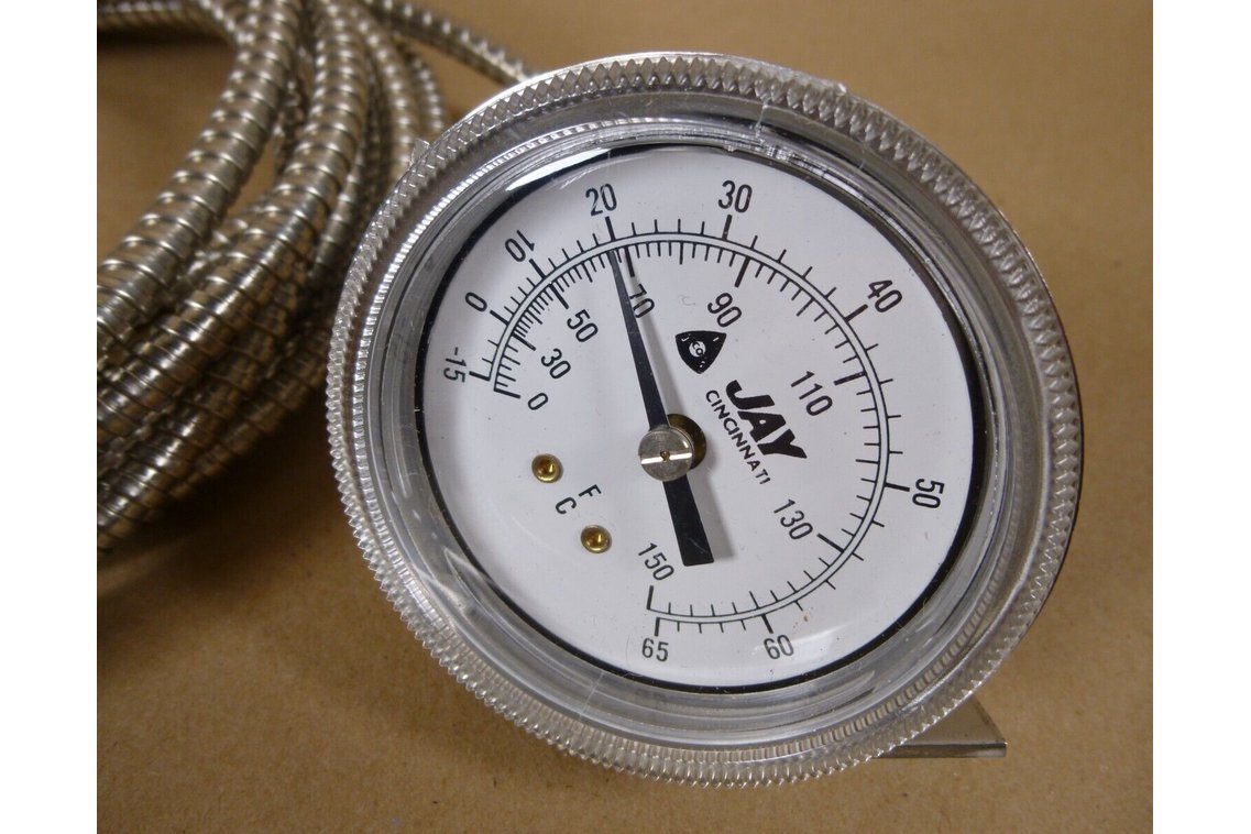 Jay Temperature Gauge 3" DIA 0-150F (-15-65C) 25U-1-8-2-7 , 6685-01-187-3815 | Industrial MRO Replacement Parts, Manufacturing Machine Parts & Components, Heavy Equipment Parts Supplier