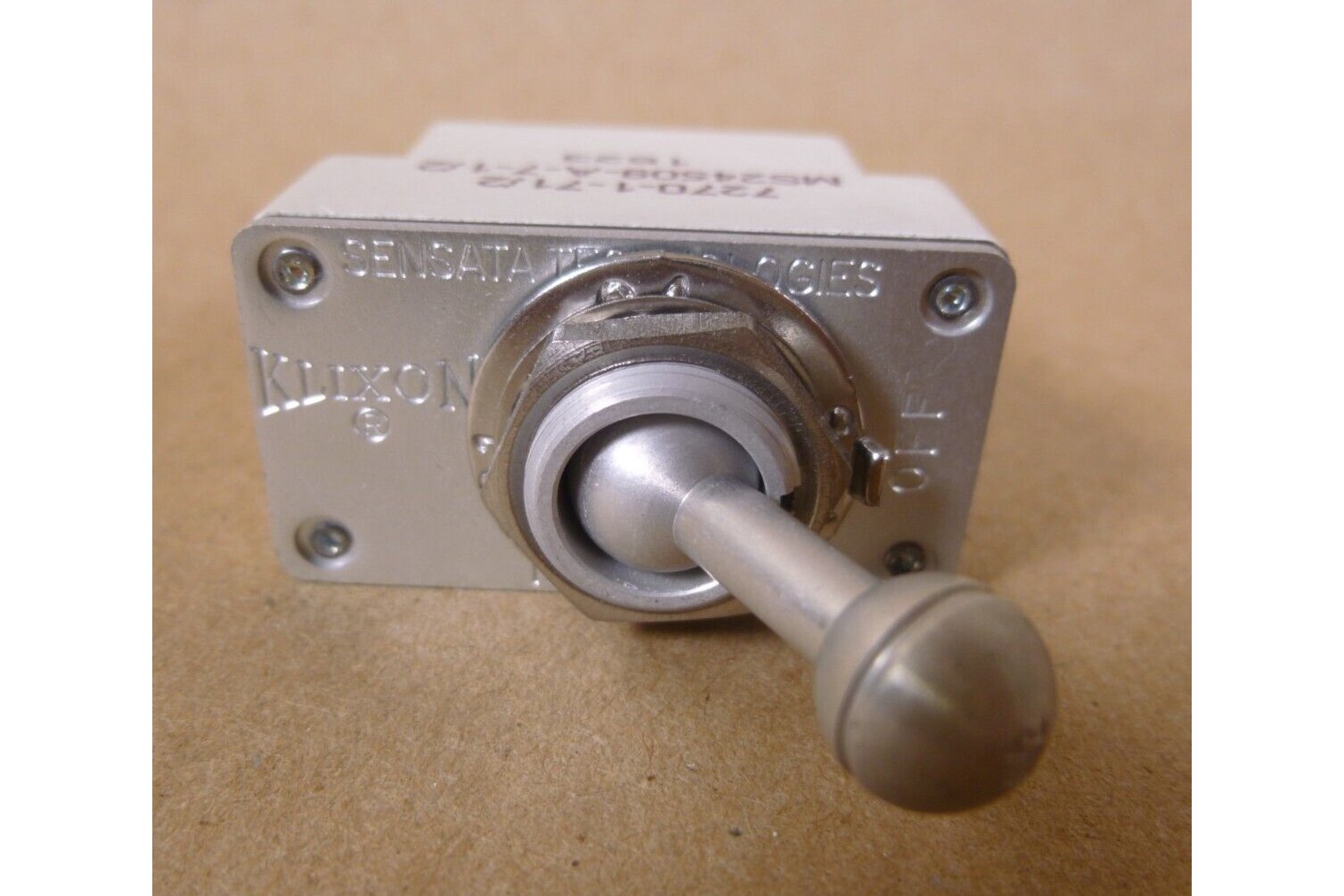 Klixon Circuit Breaker Toggle Switch , MS24509-A-7-1/2 , 7270-1-7-1/2 , 7.5 Amp | Electrical MRO Replacement Parts & Components and Commercial Electrical Supplies Company