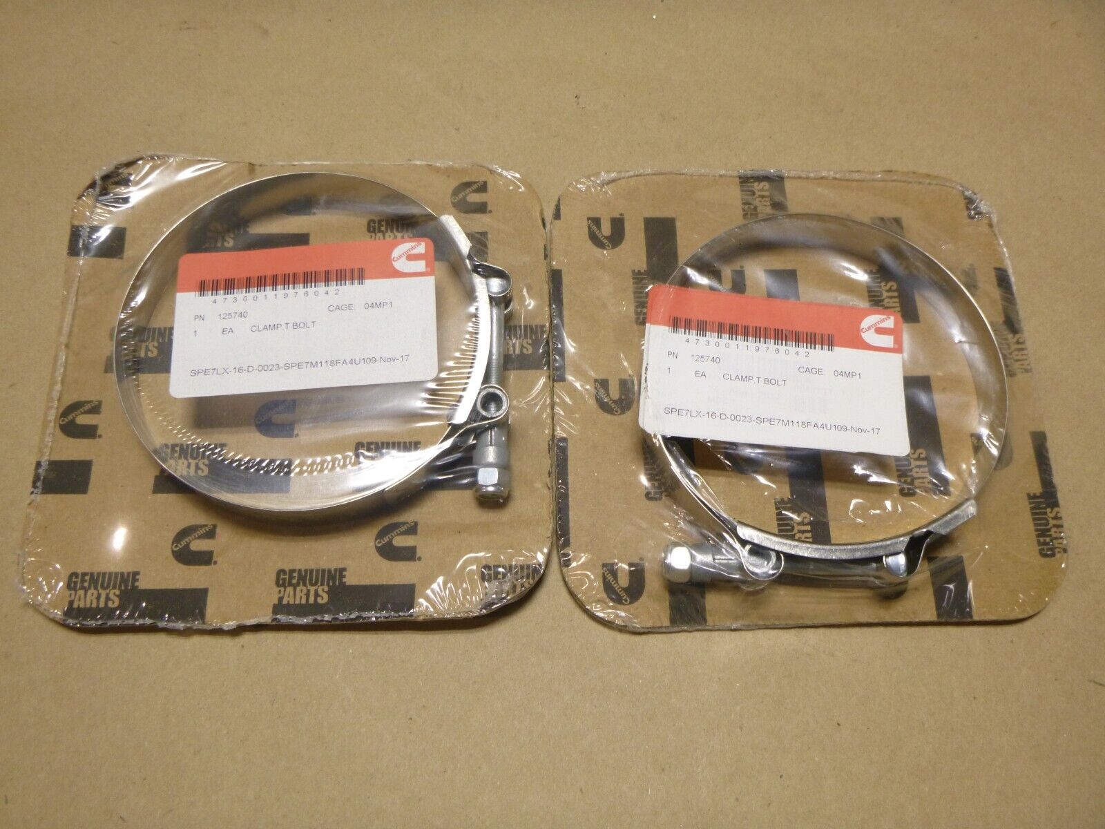 (Lot of 2) New Cummins 125740 T-Bolt Clamps | Replacement Truck Parts, Trailer Accessories, Automobile Supplies, Car Parts & Accessories