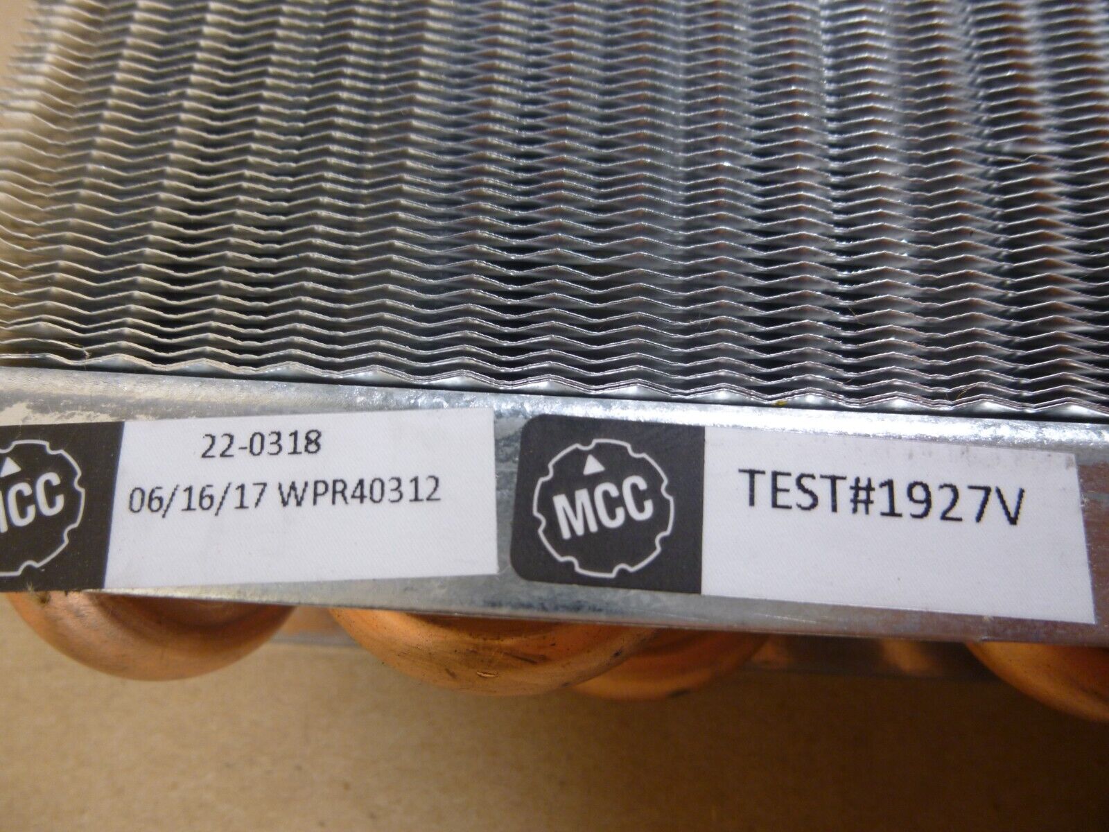 MCC 22-0318 Heater Coil For Compact AC Heater Air Conditioner Model 345 | Industrial MRO Replacement Parts, Manufacturing Machine Parts & Components, Heavy Equipment Parts Supplier