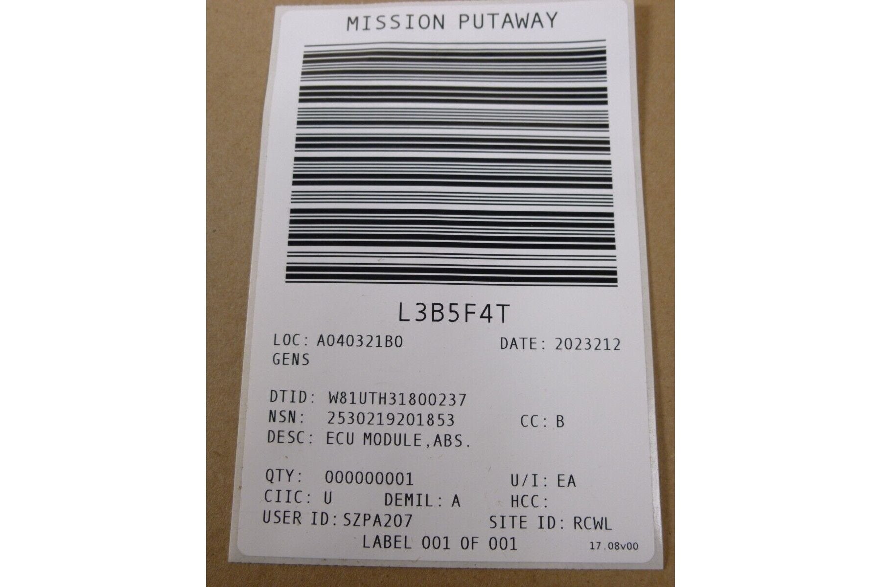 Meritor 10626705 Fits General Dynamics ABS ECU Module , 2530-21-920-1853 | Replacement Truck Parts, Trailer Accessories, Automobile Supplies, Car Parts & Accessories