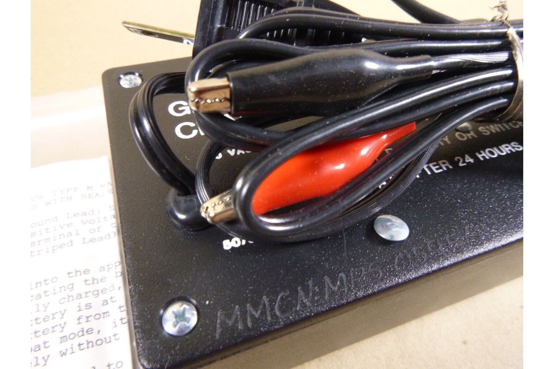 Mil-Spec 6 Volt Sealed Lead Acid / Gel Cell Battery Charger W/ Alligator Clips | Electrical MRO Replacement Parts & Components and Commercial Electrical Supplies Company