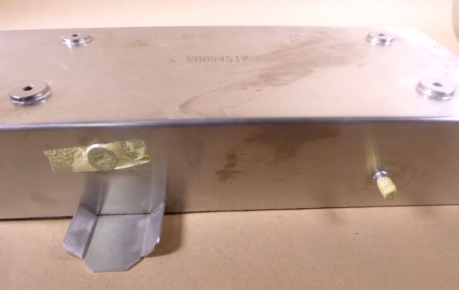 MRAP RG31A3 Stainless Steel Radiator Overflow Tank R0094517, 2930-01-575-8815 | Genuine FMTV Replacement Parts, LMTV Parts For Sale and Military Surplus Medium Tactical Vehicle Parts & Components