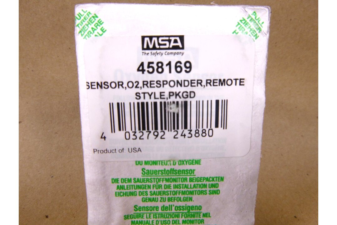 MSA 458169, SENSOR, O2, RESPONDER, REMOTE STYLE, PKGD | Industrial MRO Replacement Parts, Manufacturing Machine Parts & Components, Heavy Equipment Parts Supplier