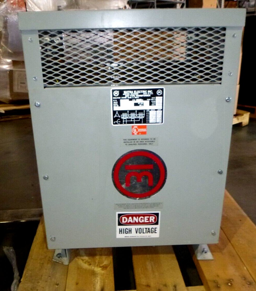 New Marta Electric 30 KVA 4160 - 208Y / 120 Volt Dry Transformer 3 Phase 60 Hz. | Electrical MRO Replacement Parts & Components and Commercial Electrical Supplies Company
