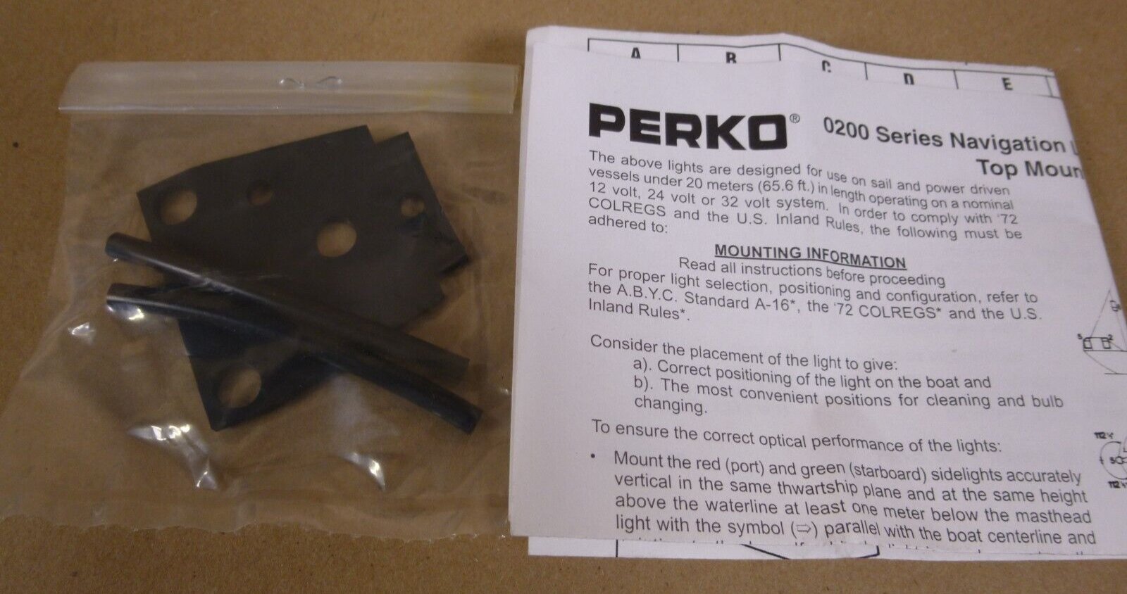 New PERKO 200 MT White Masthead Top Mount Navigation Light 24 Volt Boat Light | Industrial MRO Replacement Parts, Manufacturing Machine Parts & Components, Heavy Equipment Parts Supplier