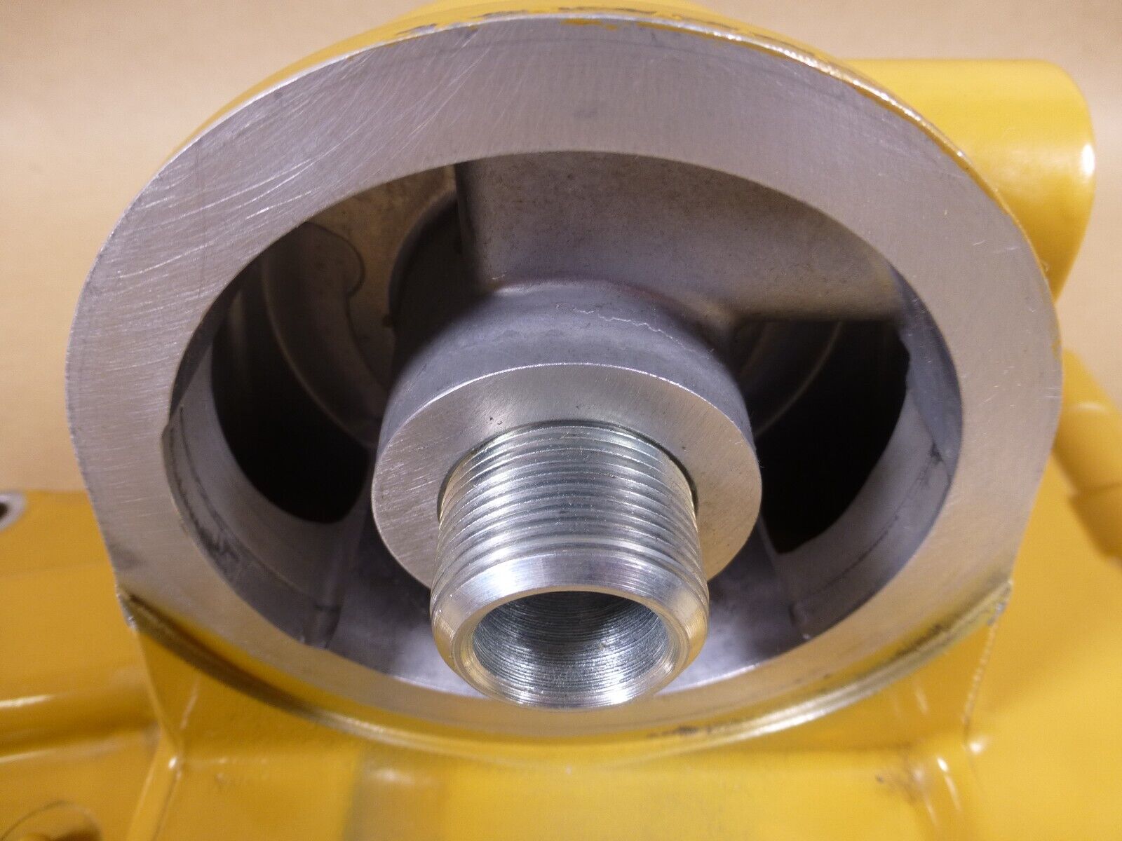 New Surplus Genuine Caterpillar 201-9774 Oil Filter Base - Fits C7 Engine | Industrial Tractor Parts Supplier and Surplus Tractor Parts & Accessories