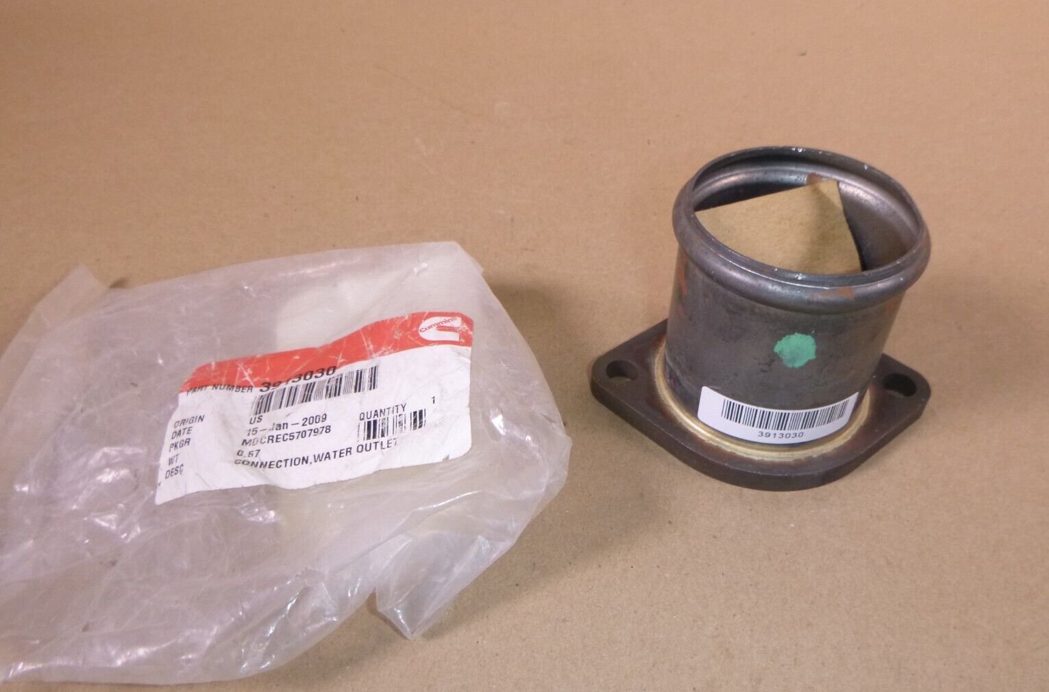 New Surplus Genuine Cummins Water Outlet Connection 3913030 | Replacement Truck Parts, Trailer Accessories, Automobile Supplies, Car Parts & Accessories