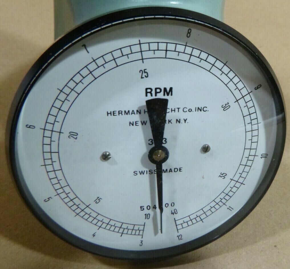 NEW VINTAGE HERMAN H STIGHT 303 HAND HELD DIAL TACHOMETER RPM , 30-12000 | Industrial MRO Tools and Replacement Industrial Equipment Components