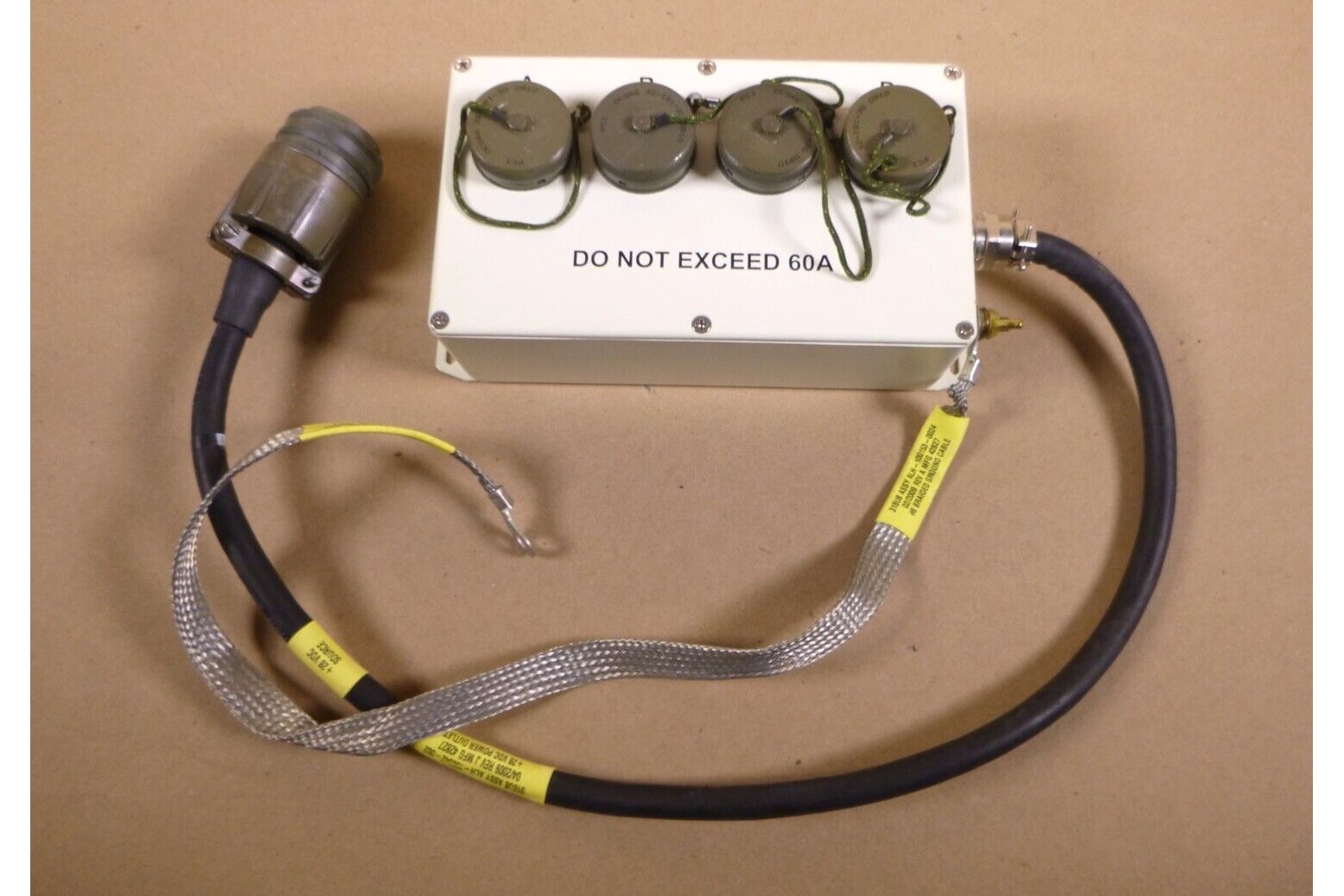 Northrup Grumman Electrical Outlet Power Strip ALH-100342-002, 6150-01-563-6757 | Electrical MRO Replacement Parts & Components and Commercial Electrical Supplies Company