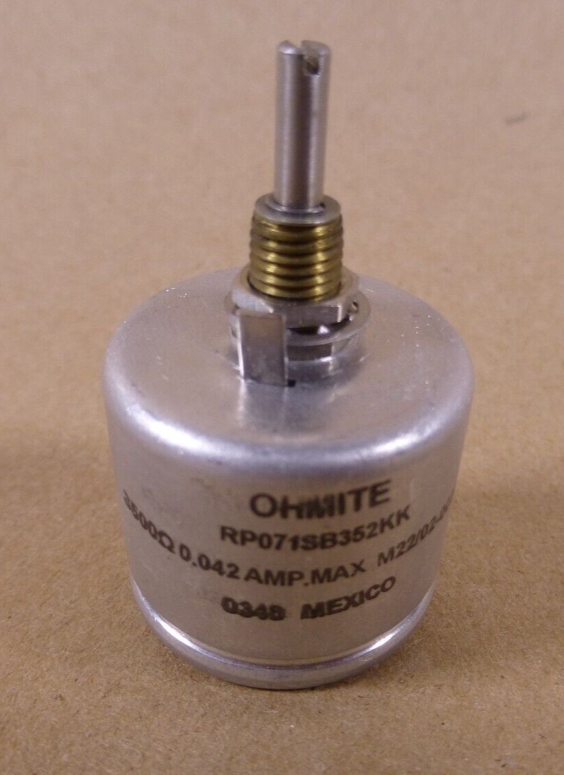 Ohmite RP071SB352KK Variable Resistor 3500Ohm M22/02-00241SB , 5905-00-005-2799 | Electrical MRO Replacement Parts & Components and Commercial Electrical Supplies Company