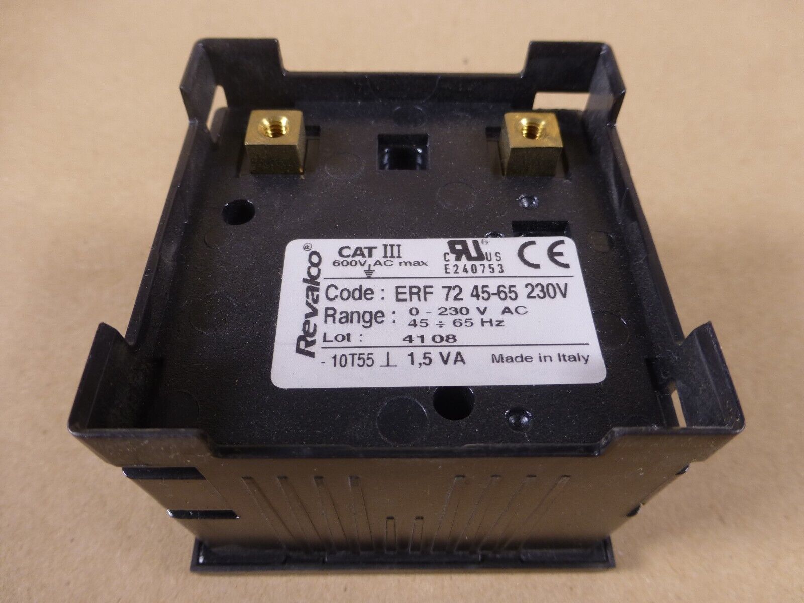 Revalco ERF72 45-65 230V HZ Meter Pointer Frequency 0-65HZ , 72x72mm | Industrial MRO Replacement Parts, Manufacturing Machine Parts & Components, Heavy Equipment Parts Supplier