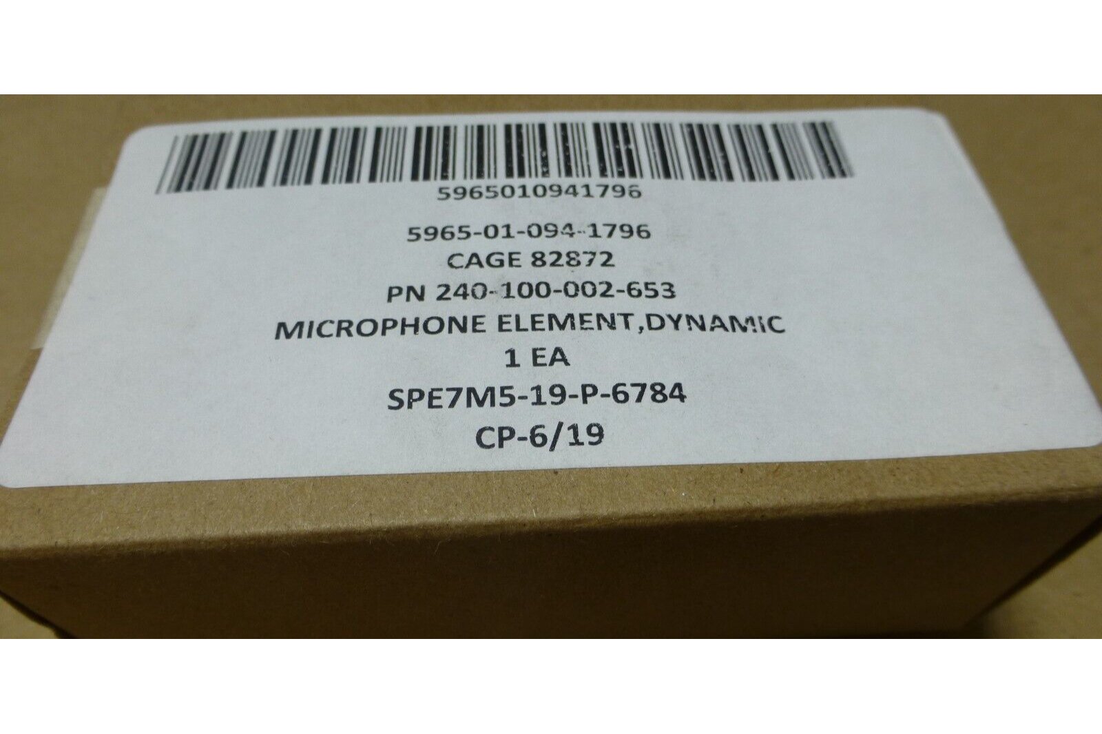 ROANWELL 240-100-002-653 DYNAMIC MICROPHONE ELEMENT , 5965-01-094-1796 | Electrical MRO Replacement Parts & Components and Commercial Electrical Supplies Company