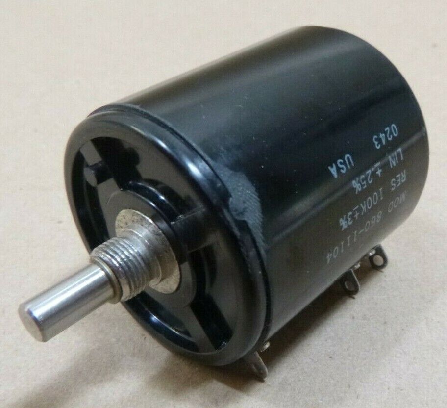 SPECTROL 860-11104 ROTARY POTENTIOMETER 100KOHM 10-TURNS | Electrical MRO Replacement Parts & Components and Commercial Electrical Supplies Company