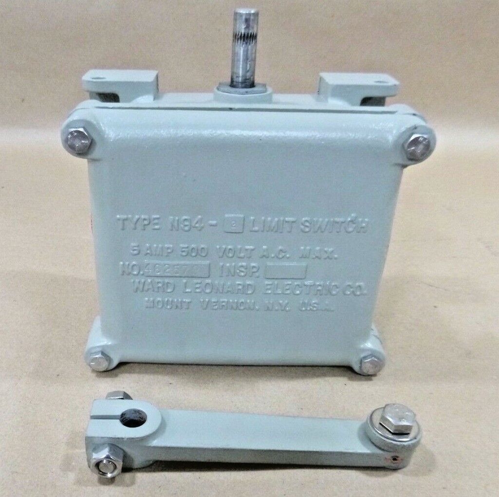 U.S. Navy Limit Switch Type N94-2, Ward Leonard 5930-00-258-4241, 13761-101-1 | Electrical MRO Replacement Parts & Components and Commercial Electrical Supplies Company