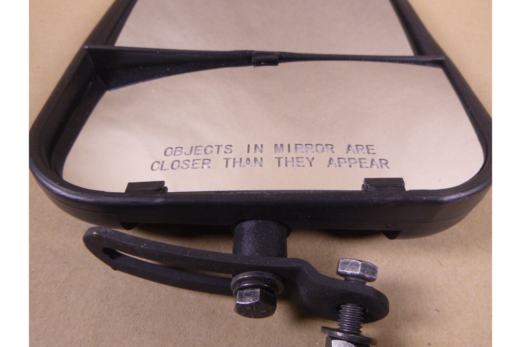 USGI M998 Humvee (LH) Black Exterior Split Rear View Mirror W/ Brackets 0461 | Genuine HMMWV Replacement Parts and Military Surplus Humvee Parts & Accessories
