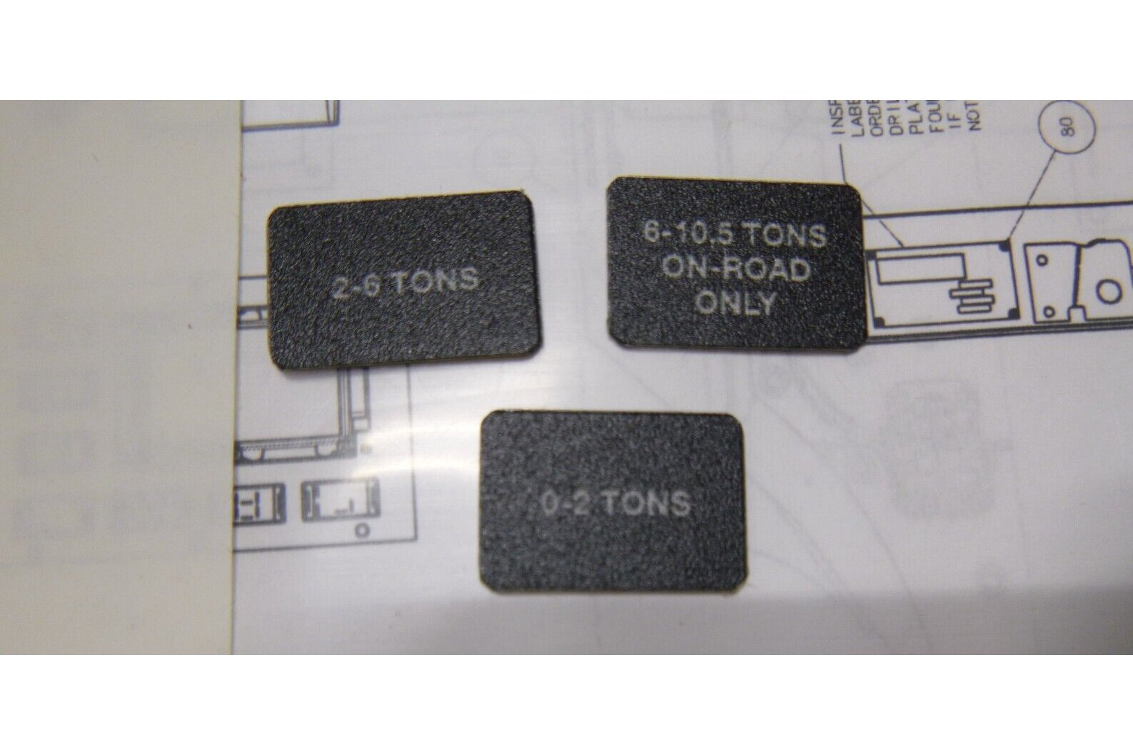 USGI MK25 7-Ton MTVR W/ Winch Nameplate Identification Kit 9905-01-611-5307 | Genuine MEP Generator Replacement Parts and Military Surplus Generator Parts