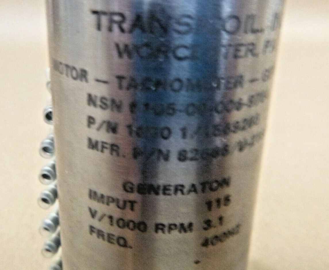 USGI Transicoil Motor - Tachometer - Generator U-216569, 115 Volt 4600 Rpm 400Hz | Industrial Electric Motors, Pumps & Parts