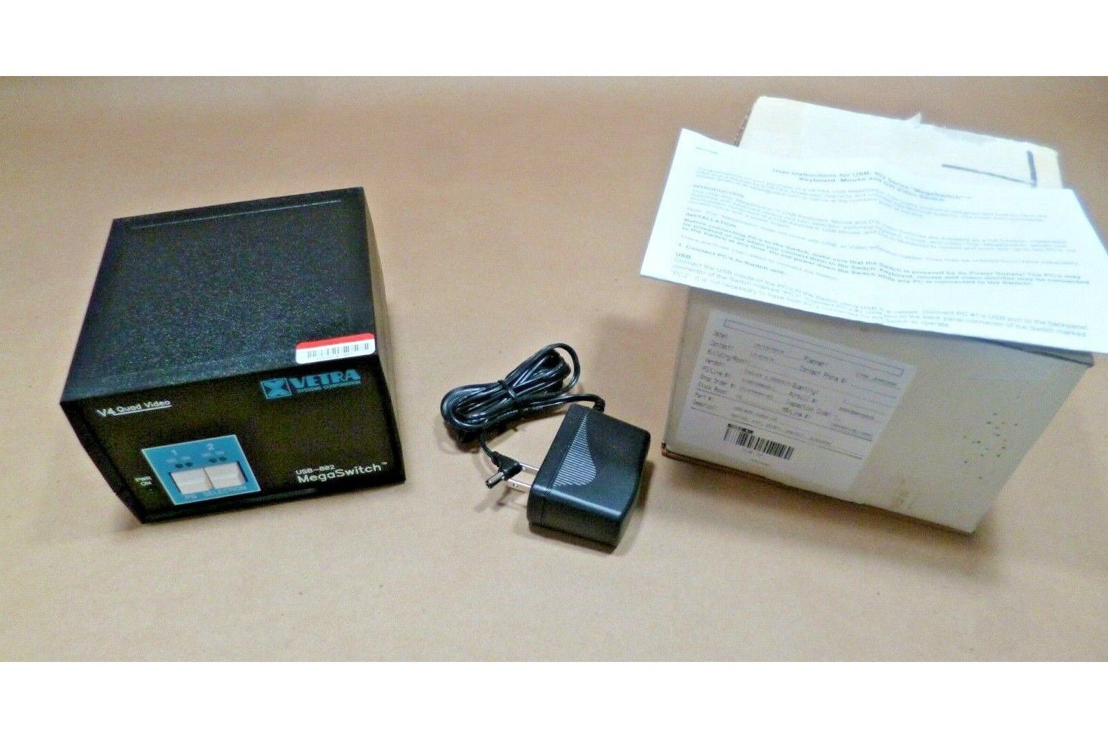 Vetra USB-802-IN2D4-DE 2 port USB DVI quad-head KVM switch W/ front panel | Industrial MRO Replacement Parts, Manufacturing Machine Parts & Components, Heavy Equipment Parts Supplier