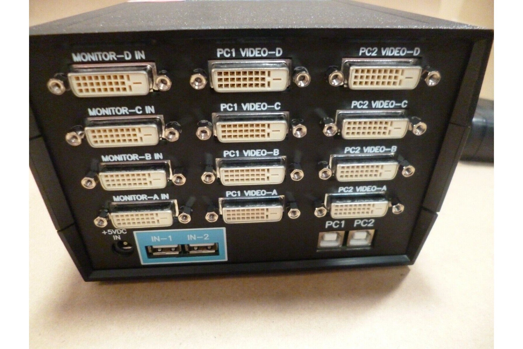 Vetra USB-802-IN2D4-DE 2 port USB DVI quad-head KVM switch W/ front panel | Industrial MRO Replacement Parts, Manufacturing Machine Parts & Components, Heavy Equipment Parts Supplier