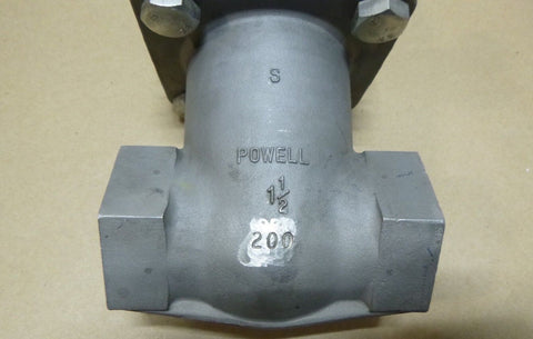 1 - 1/2" Stainless Steel Gate Valve, Socket Weld, Outside Screw Yoke, Powell USA - Royal Equipment POWELL