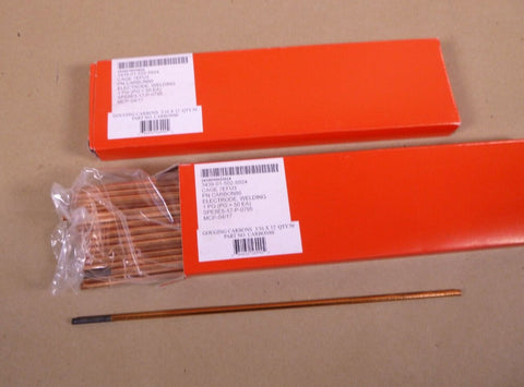 100 Pcs. HARRIS Pointed copper - coated arc gouging carbon electrode 3/16" x 12" - Royal Equipment HARRIS