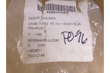 (100x) Wesco HL113VAP-10-26 Pin-Rivet , 5/16"-24 x 2.125" , 5320-01-415-3476 | Industrial Replacement Nuts &amp; Bolts Distributor and Machinery Screws &amp; Fasteners Supply