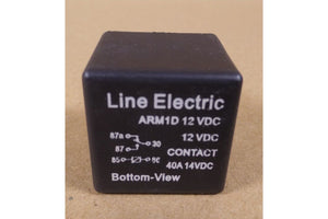 (10x) Line Electric ARM1D 12VDC SPDT Relay , 40A 14VDC Contact - Royal Equipment Royal Equipment