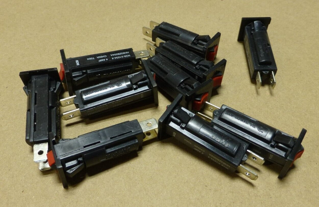 (10x) TYCO Fits CARRIER HH83ZB004A 4AMP Manual Reset Circuit Breaker W28-X1034-4 | Electrical MRO Replacement Parts &amp; Components and Commercial Electrical Supplies Company