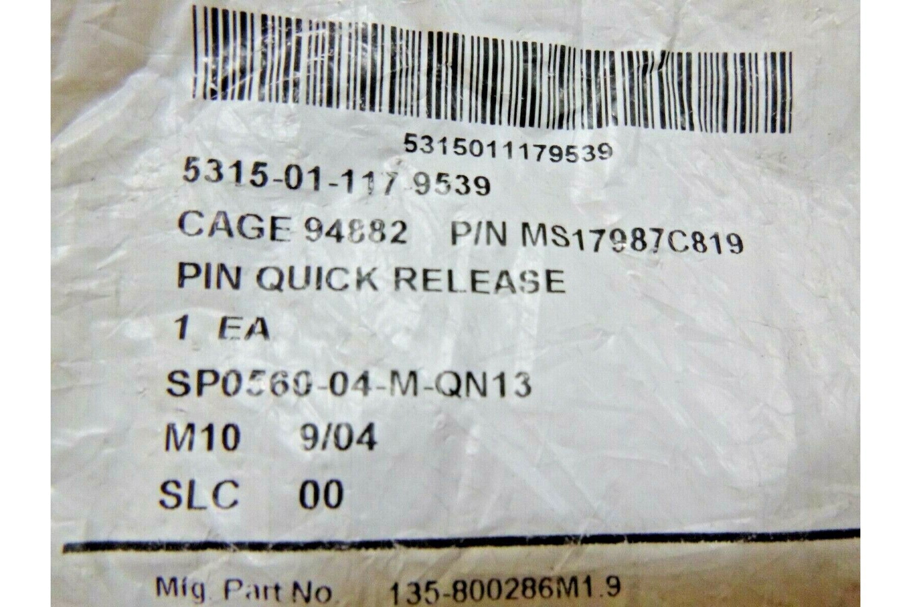 1/2" X 1.90" GRIP 17-4 STAINLESS JERGENS BALL LOCK QUICK RELEASE PIN MS17987-819 | Industrial Replacement Nuts &amp; Bolts Distributor and Machinery Screws &amp; Fasteners Supply