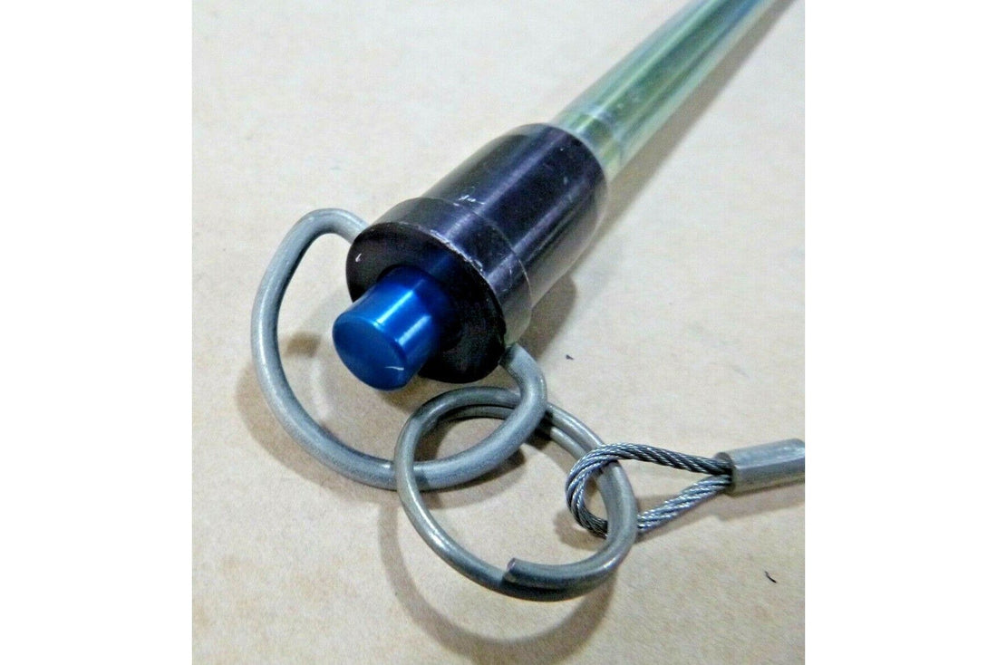 1/2" X 6" GRIP LENGTH BALL LOCK QUICK RELEASE PIN w/ 9" LANYARD "R" HANDLE | Industrial Replacement Nuts &amp; Bolts Distributor and Machinery Screws &amp; Fasteners Supply