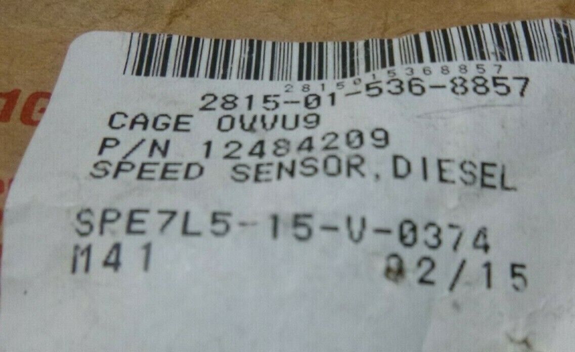 12484209 DIESEL ENGINE SPEED SENSOR FOR BFVS ARMORED VEHICLE , 2815-01-536-8857 | Replacement Truck Parts, Trailer Accessories, Automobile Supplies, Car Parts &amp; Accessories
