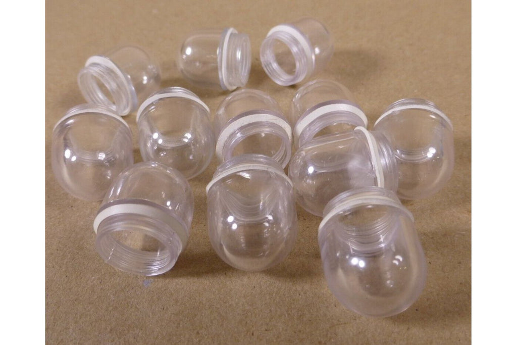 (12x) Dialight 26 - 1137 - 203 Clear Stovepipe Panel Mount Indicator Lens 9/16" - 27 - Royal Equipment Royal Equipment