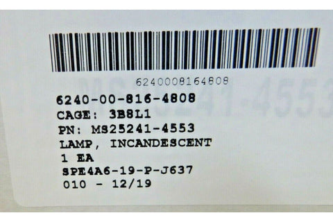 12x USGI MS25241 - 4553 250w PAR46 28v Sealed Beam Aircraft Landing Light GE 4553 - Royal Equipment Royal Equipment