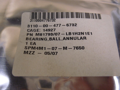(13x) M81793/07-LB1H2N1E1 Annular Ball Bearing , 3110-00-477-6732 | Industrial Replacement Nuts &amp; Bolts Distributor and Machinery Screws &amp; Fasteners Supply