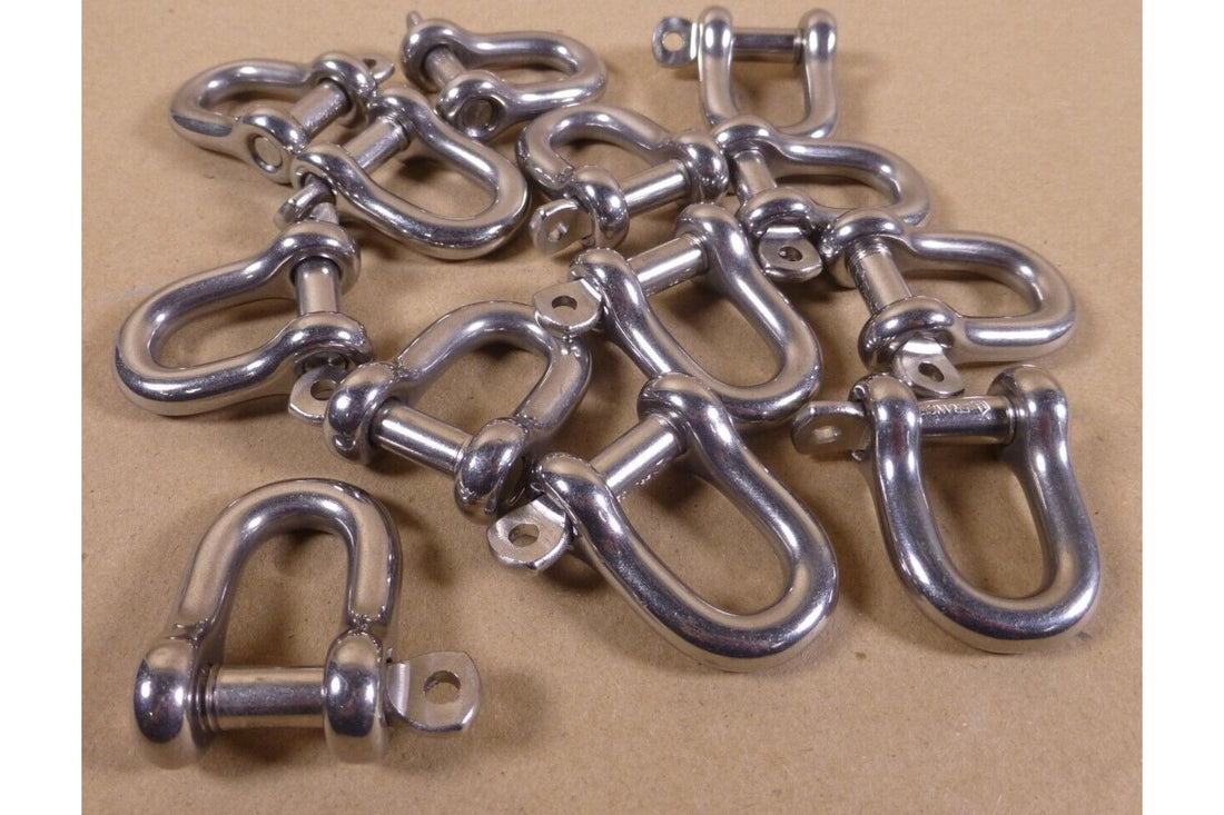 (13x) Stainless Steel Marine Boat Truck 5/16" Shackle , 5/8" x 1" ID | Industrial Replacement Nuts &amp; Bolts Distributor and Machinery Screws &amp; Fasteners Supply