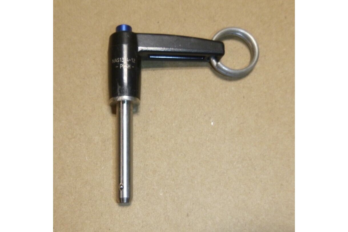 1/4" X 1.20" GRIP LENGTH 17-4 SS JERGENS BALL LOCK QUICK RELEASE PIN NAS1334-12 | Industrial Replacement Nuts &amp; Bolts Distributor and Machinery Screws &amp; Fasteners Supply