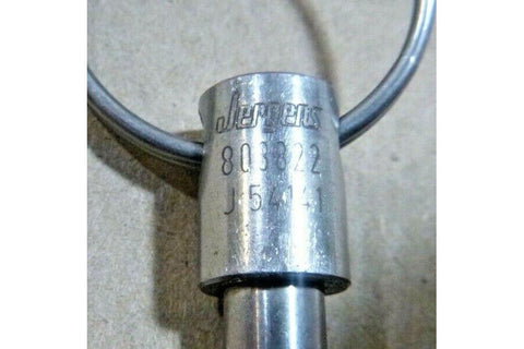 1/4" X 2" GRIP LENGTH STAINLESS JERGENS BALL LOCK QUICK RELEASE PIN w/ LANYARD - Royal Equipment Royal Equipment