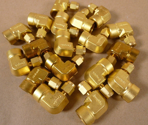 (18x) OEM Swagelok B - 200 - 8 - 4 Brass Female Elbow Tube Fitting 1/4" NPT - Royal Equipment SWAGELOK