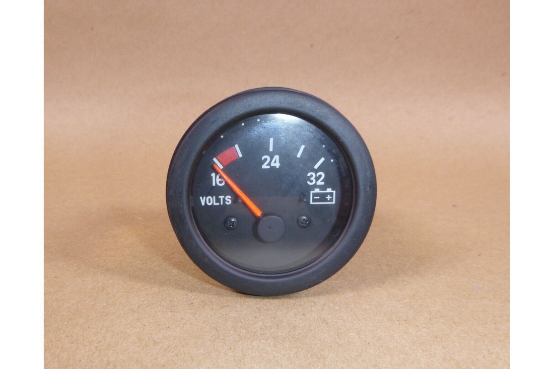 2" Battery Voltage Dash Gauge For 24 Volt Systems W/ Rubber Bezel, Boat Truck RV | Replacement Truck Parts, Trailer Accessories, Automobile Supplies, Car Parts &amp; Accessories
