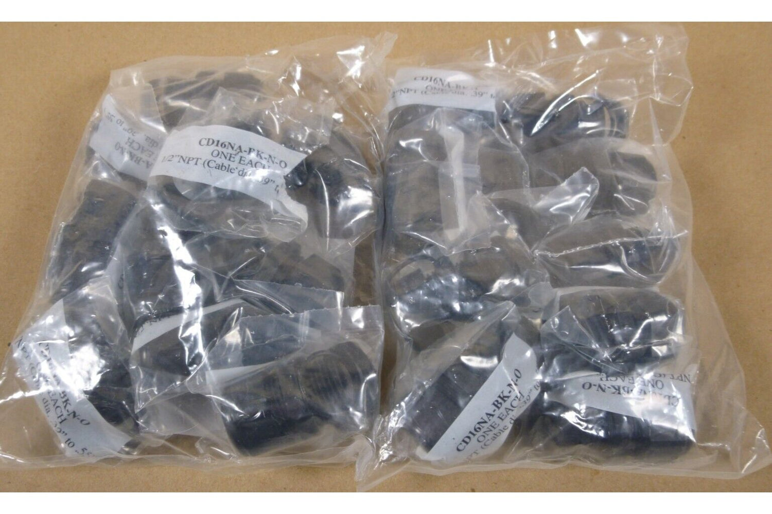 (20x) PLASTIC SUBMERSIBLE CORD GRIP THREADED KNOCKOUT NPT 1/2" ROUND 0.39"-0.55" | Industrial Replacement Nuts &amp; Bolts Distributor and Machinery Screws &amp; Fasteners Supply