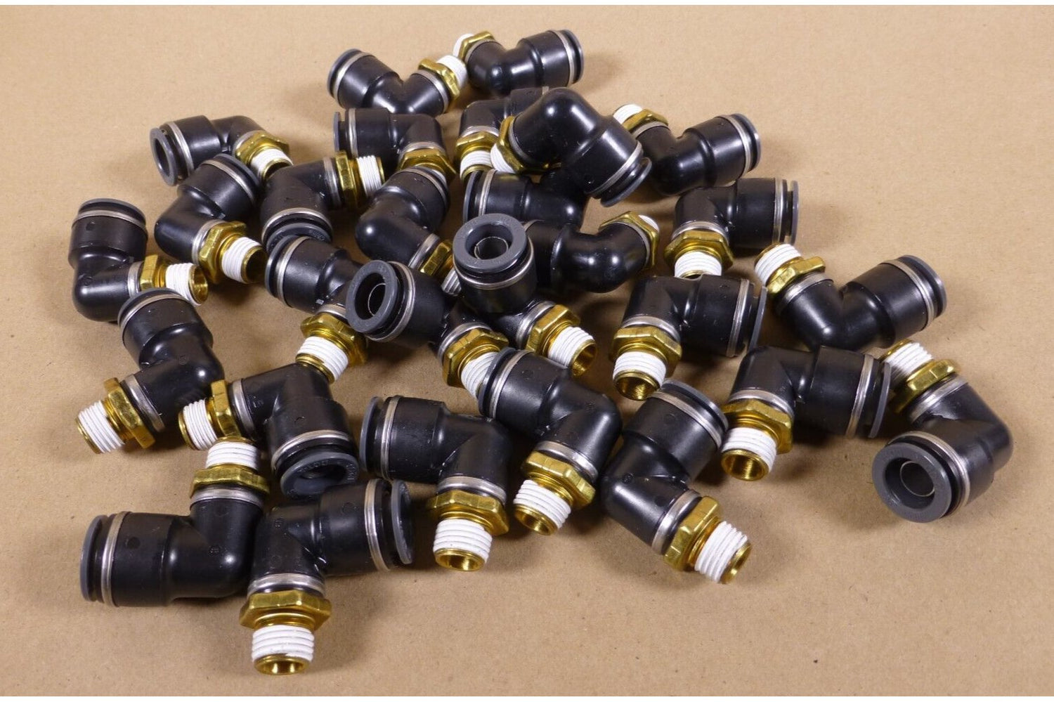 (28 PACK) Replaces Parker 369PTC-8-4 Tube To Male Elbow 1/2" OD 1/4" NPT Thread | Industrial MRO Replacement Parts, Manufacturing Machine Parts &amp; Components, Heavy Equipment Parts Supplier