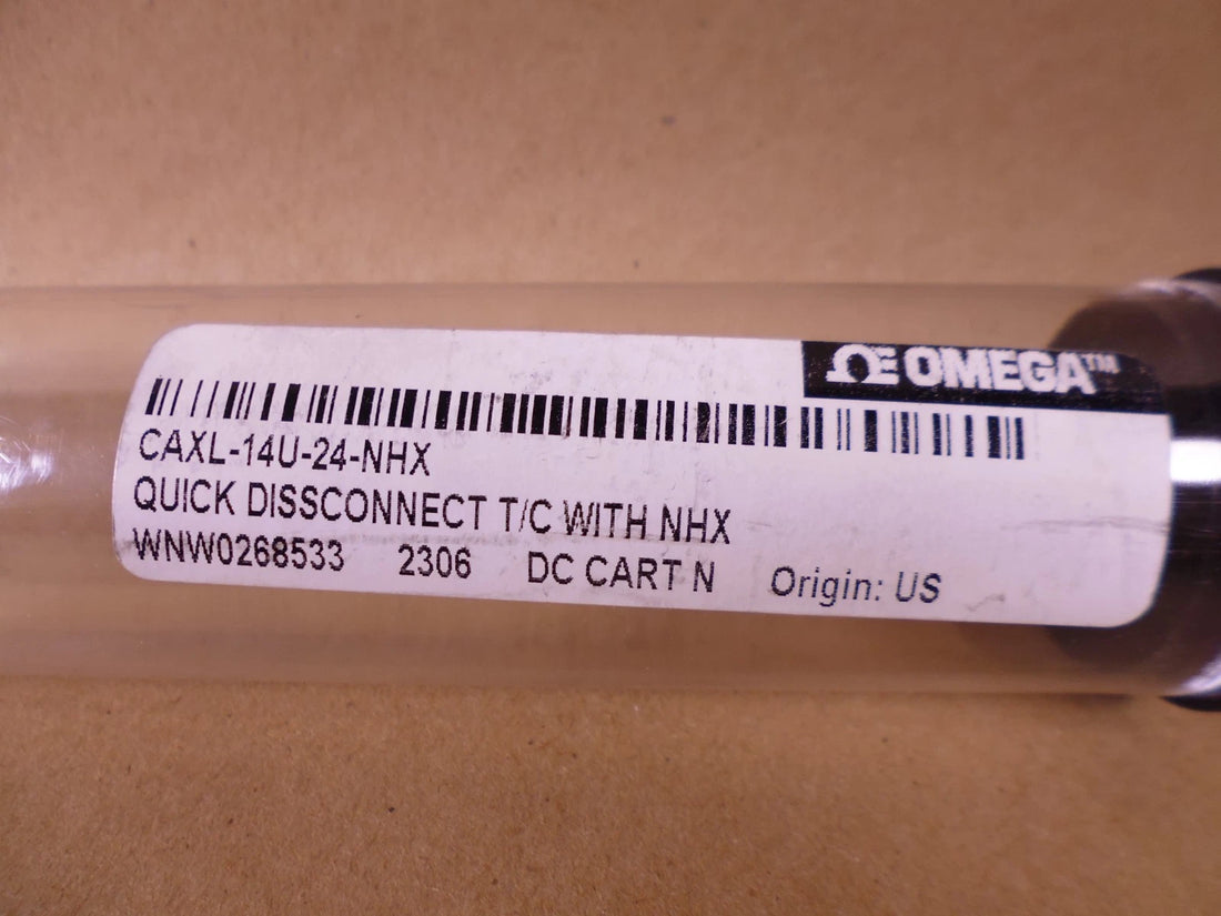 Omega CAXL-14U-24-NHX Quick Disconnect Thermocouple Probe With NHX | Electrical MRO Replacement Parts &amp; Components and Commercial Electrical Supplies Company
