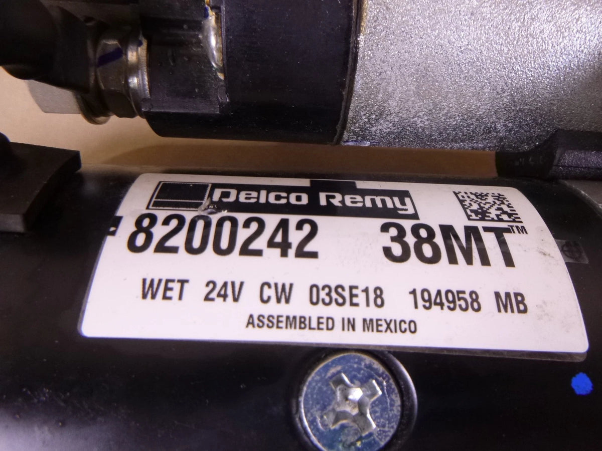8200242 38MT Delco Remy Starter, 24V SAE