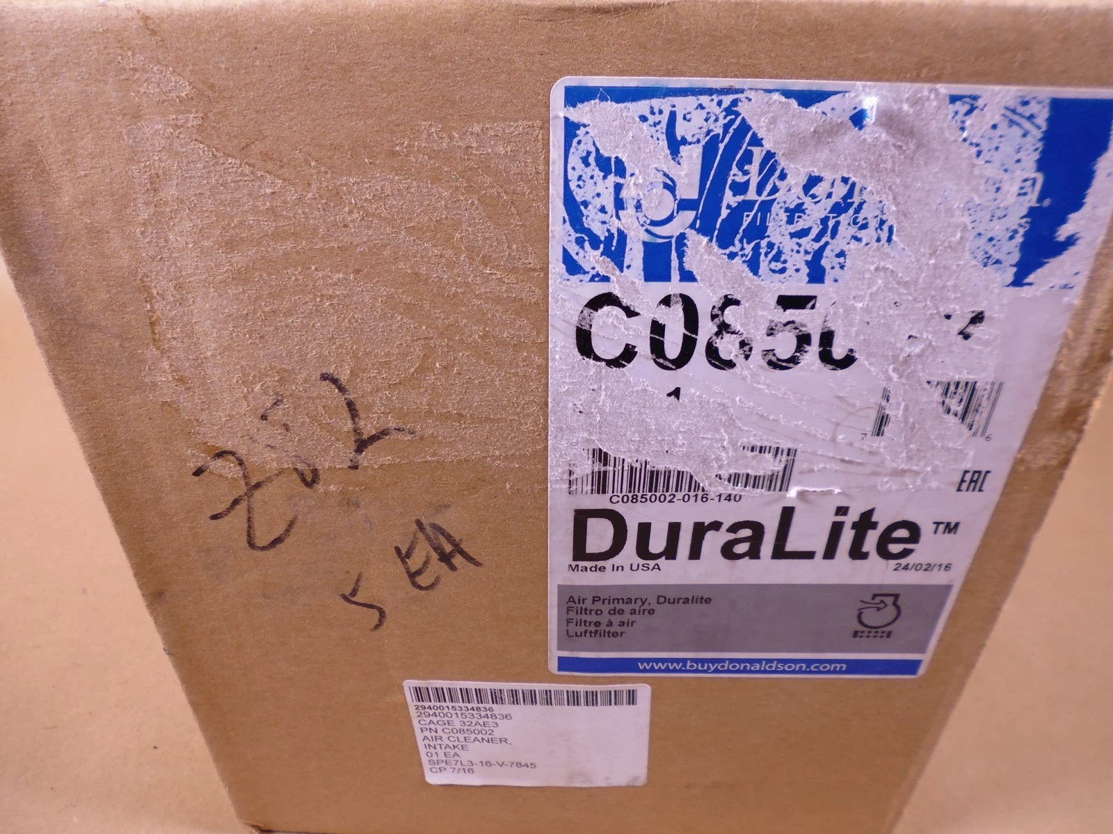 Donaldson Primary Air Filter C085002 fits John Deere 4039D 4039T | Industrial Tractor Parts Supplier and Surplus Tractor Parts &amp; Accessories
