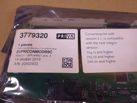 Priva 3779308 Module Converter 4xMbx E , 3779320 Interface 3770970 , 3779302