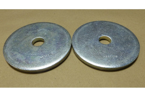 (2x) 3/4" ID x 4 - 1/2" OD x 3/8" Tall Jumbo Large Flat Washer Hardware Steel - Royal Equipment Royal Equipment