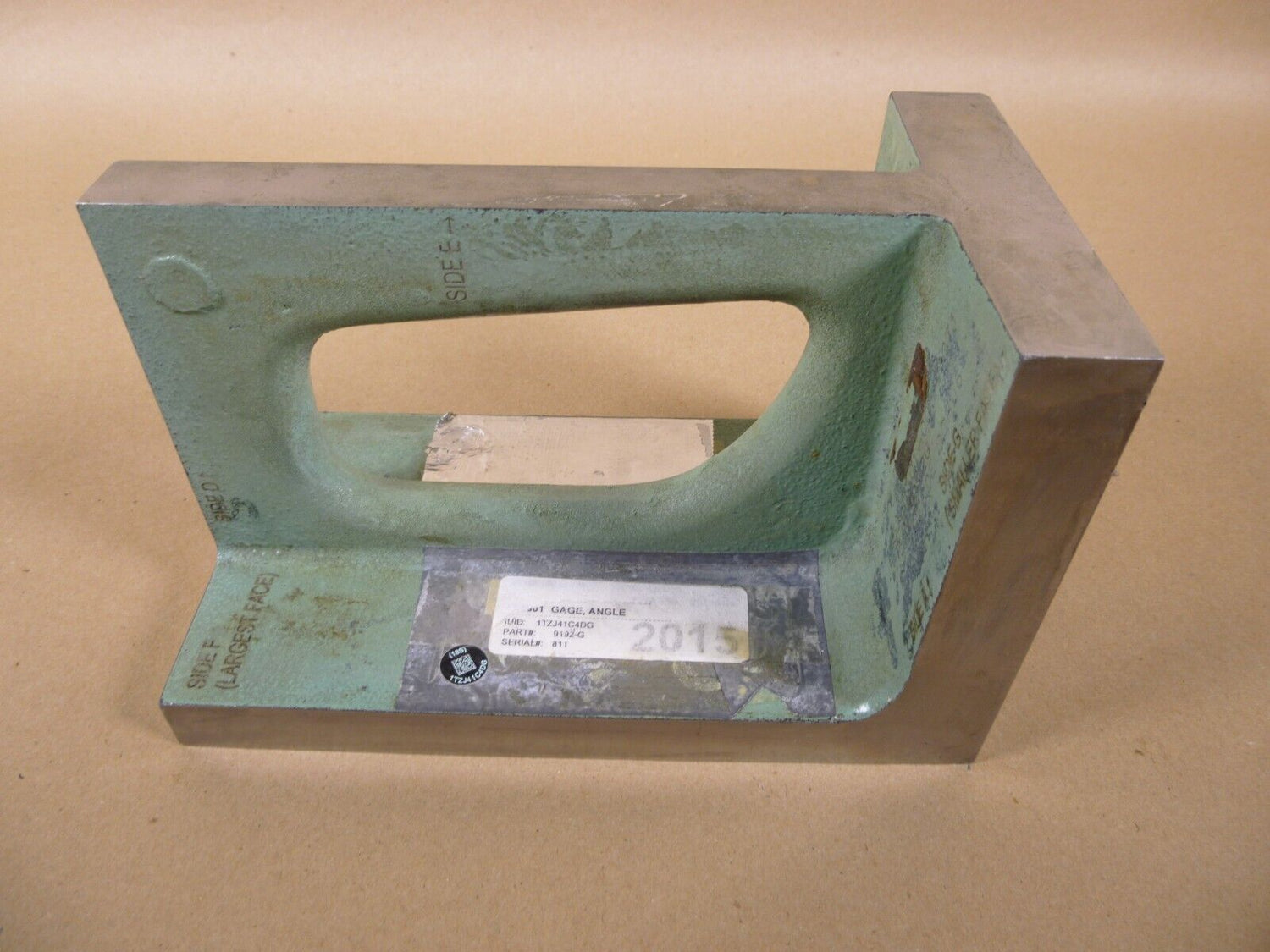 (2x) 9192-G Universal Angle Iron , 5" x 4-1/2" x 8" , Ground Finish | Industrial MRO Tools and Replacement Industrial Equipment Components
